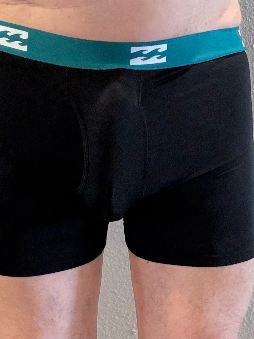 Billabong Black Boxer Briefs with Teal Waistband